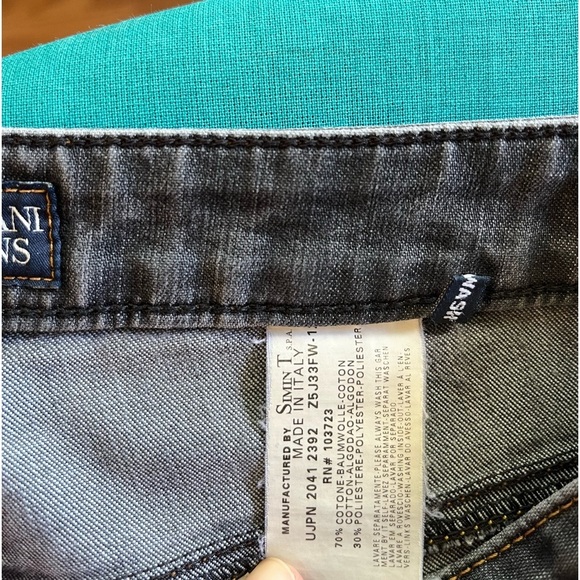 AJ ARMANI JEANS Women’s Size 30 Comfort Fit / Flared /Charcoal Gray Jeans. - Picture 6 of 9